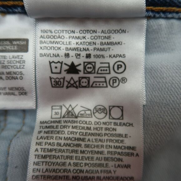 Levi's 505 Jeans Mens Size 36x29 Blue Regular Straight Denim Medium Wash - Picture 10 of 16